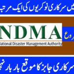 National Disaster Management Authority Jobs – Islamabad -2025