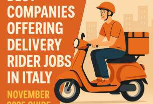 Best Companies Offering Delivery Rider Jobs in Italy – November 2025 Guide