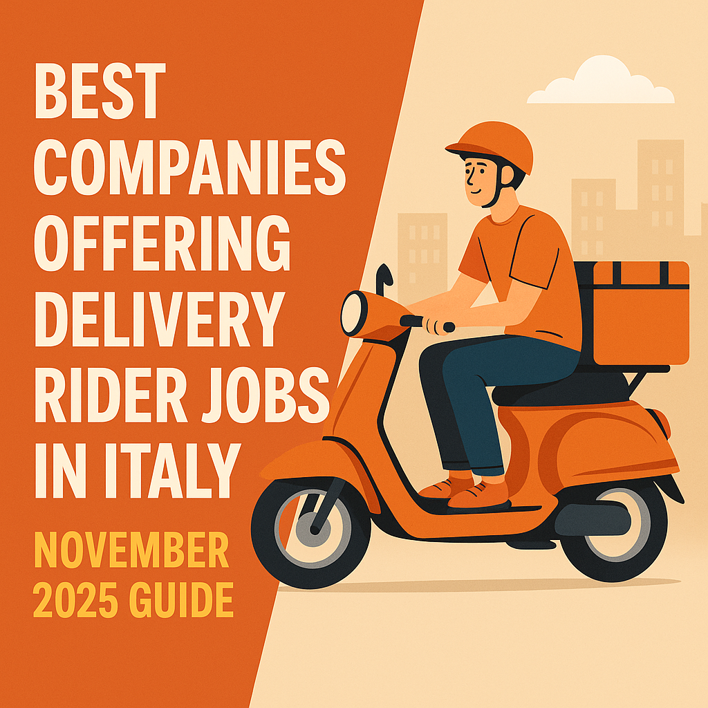 Best Companies Offering Delivery Rider Jobs in Italy – November 2025 Guide